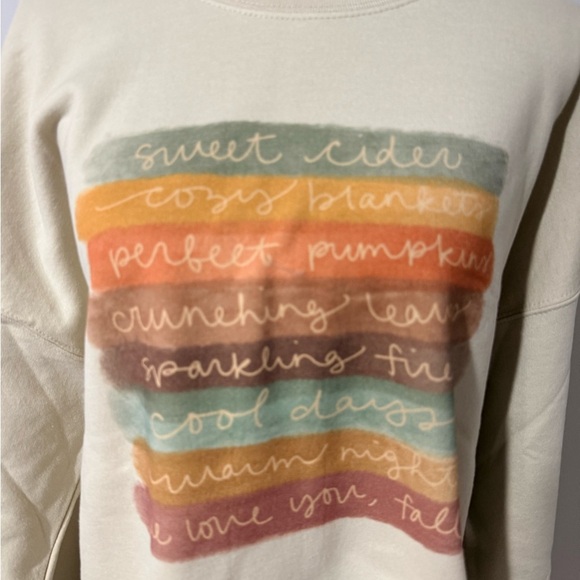 New FALL Cozy Graphic Sweatshirt SZ L XL great quality - Picture 4 of 6